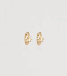 North Star Hoop Earrings Gold Syster P