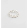 Strict Plain Zigzag Ring Silver Syster P