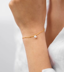 Treasure Single Pearl Bracelet Gold Syster P
