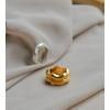 Bolded Wavy Ring Shiny Gold Syster P