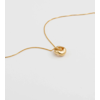 Bolded Wavy Necklace Shiny Gold Syster P