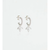 Miss Diamond Earring Silver White Topaz Syster P