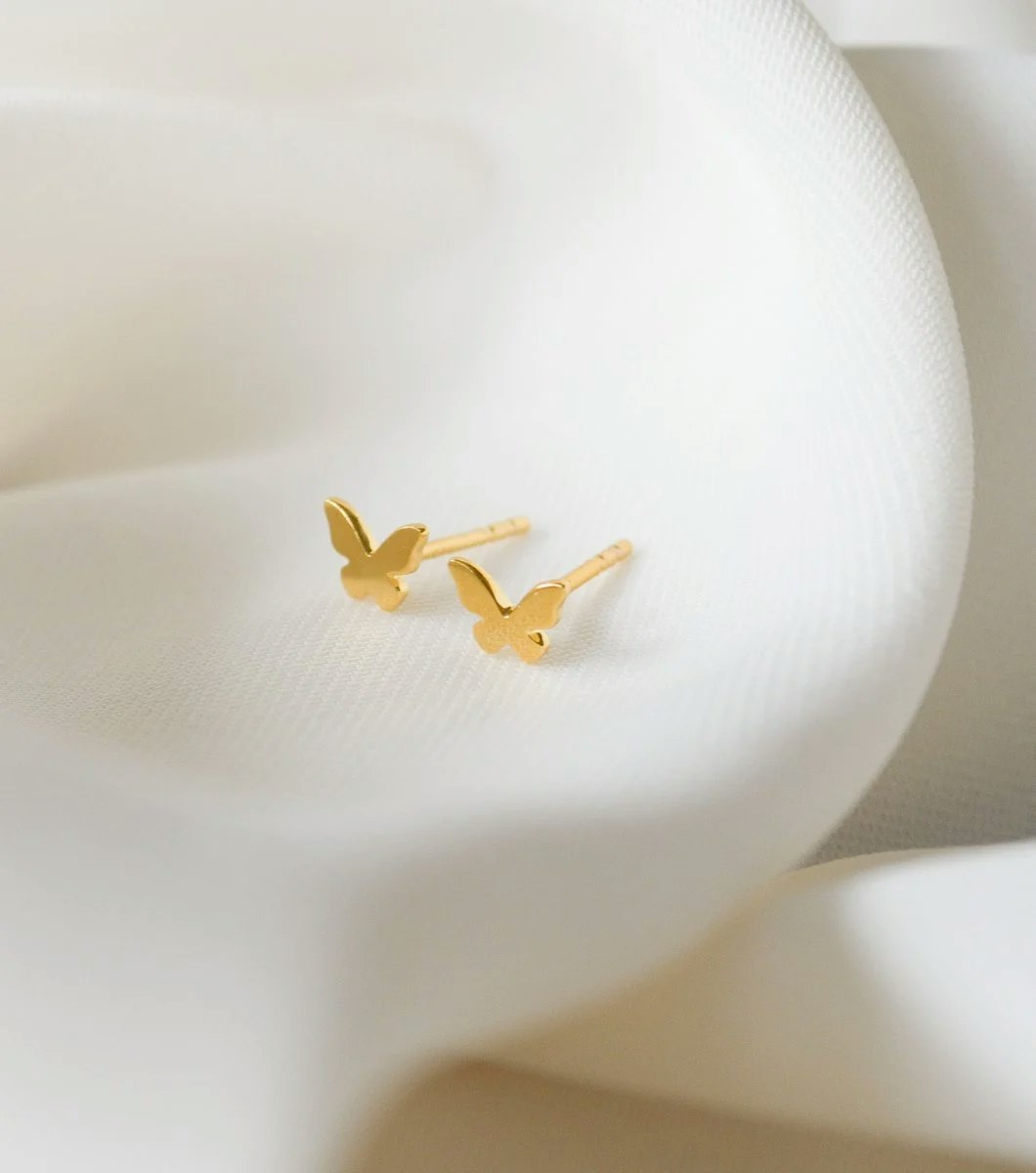 Butterfly Love Stud Earring Gold Syster P