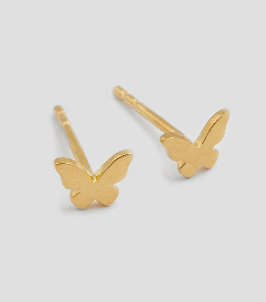 Butterfly Love Stud Earring Gold Syster P