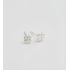 Sparkle Clover Earrings Silver Syster P