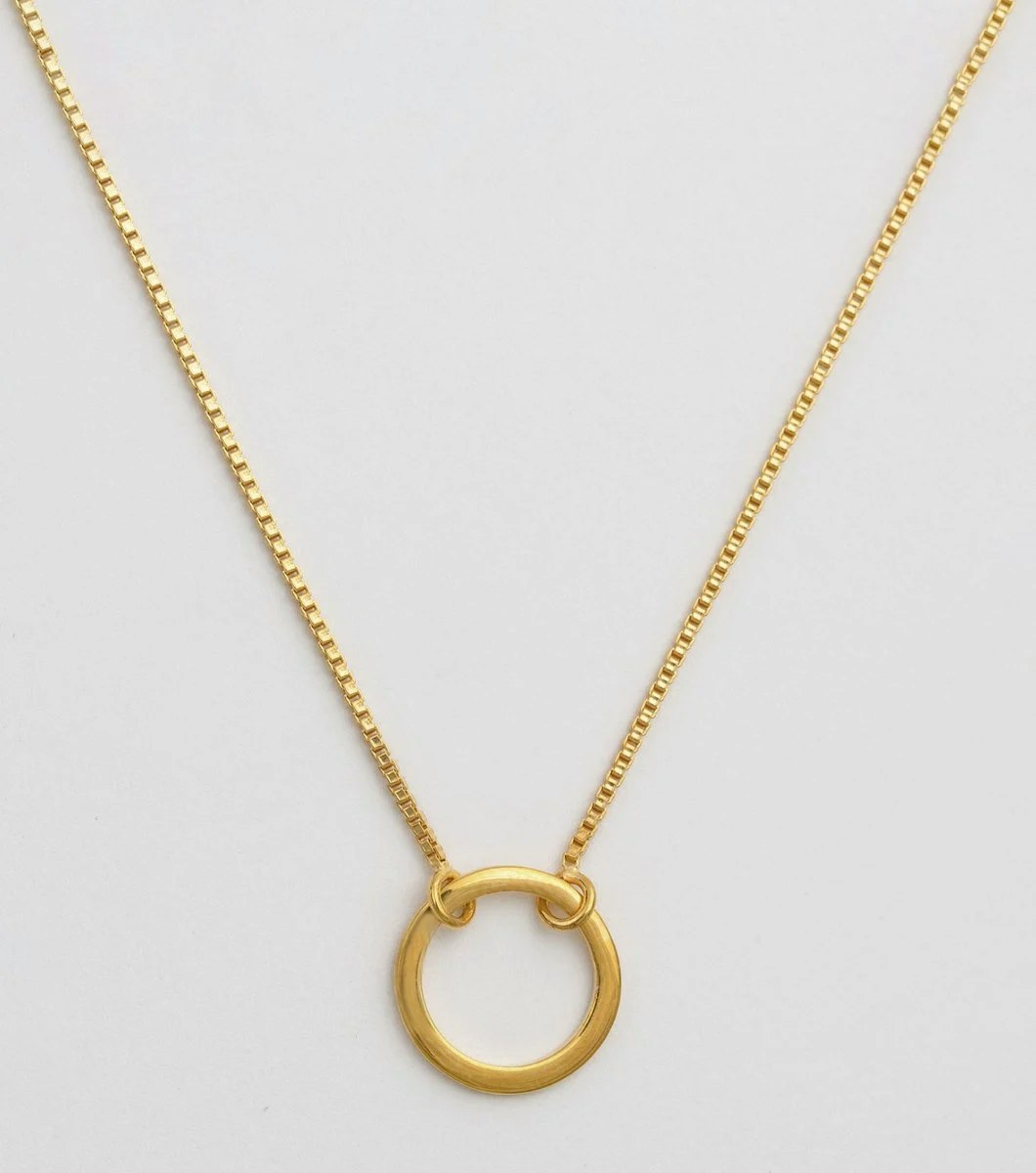 Minimalistica Ring Necklace Gold Syster P