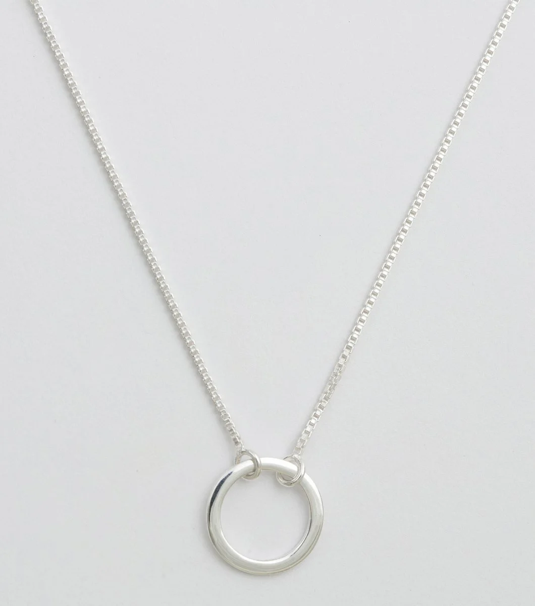 Minimalistica Ring Necklace Silver Syster P