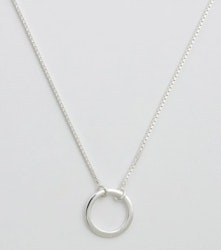 Minimalistica Ring Necklace Silver Syster P