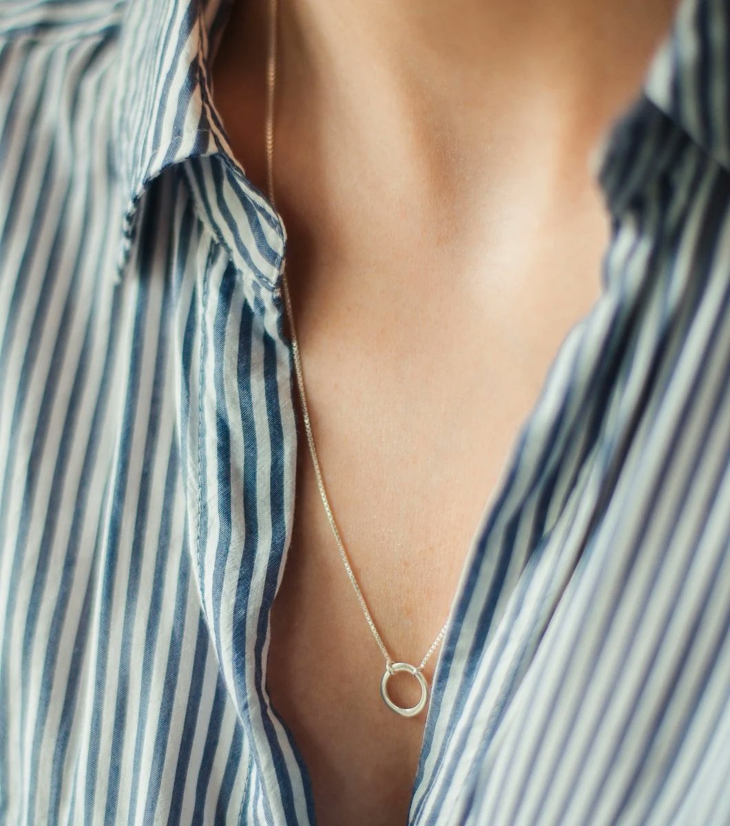 Minimalistica Ring Necklace Silver Syster P - Keep Co.