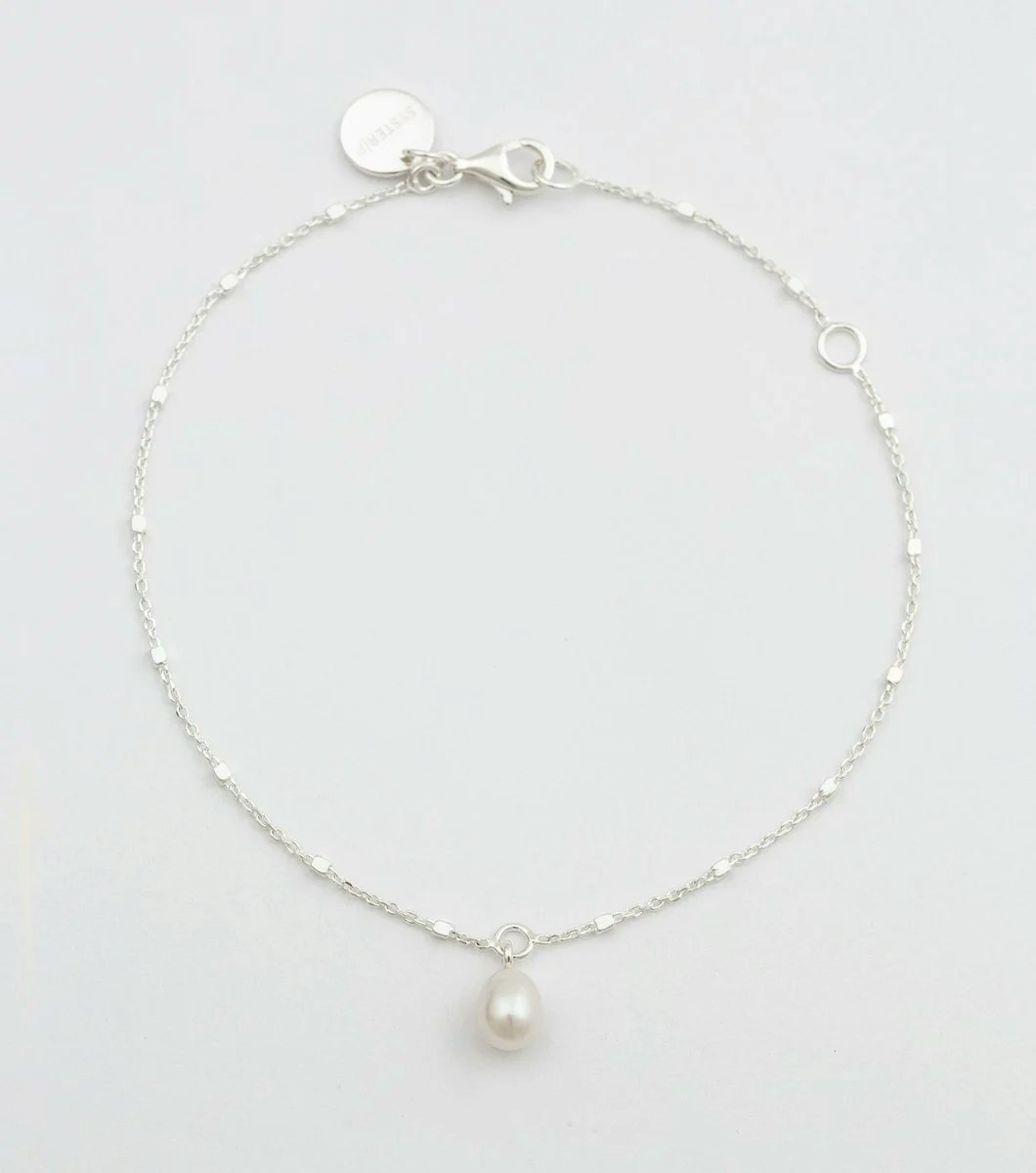 Treasure Single Pearl Bracelet Silver Syster P