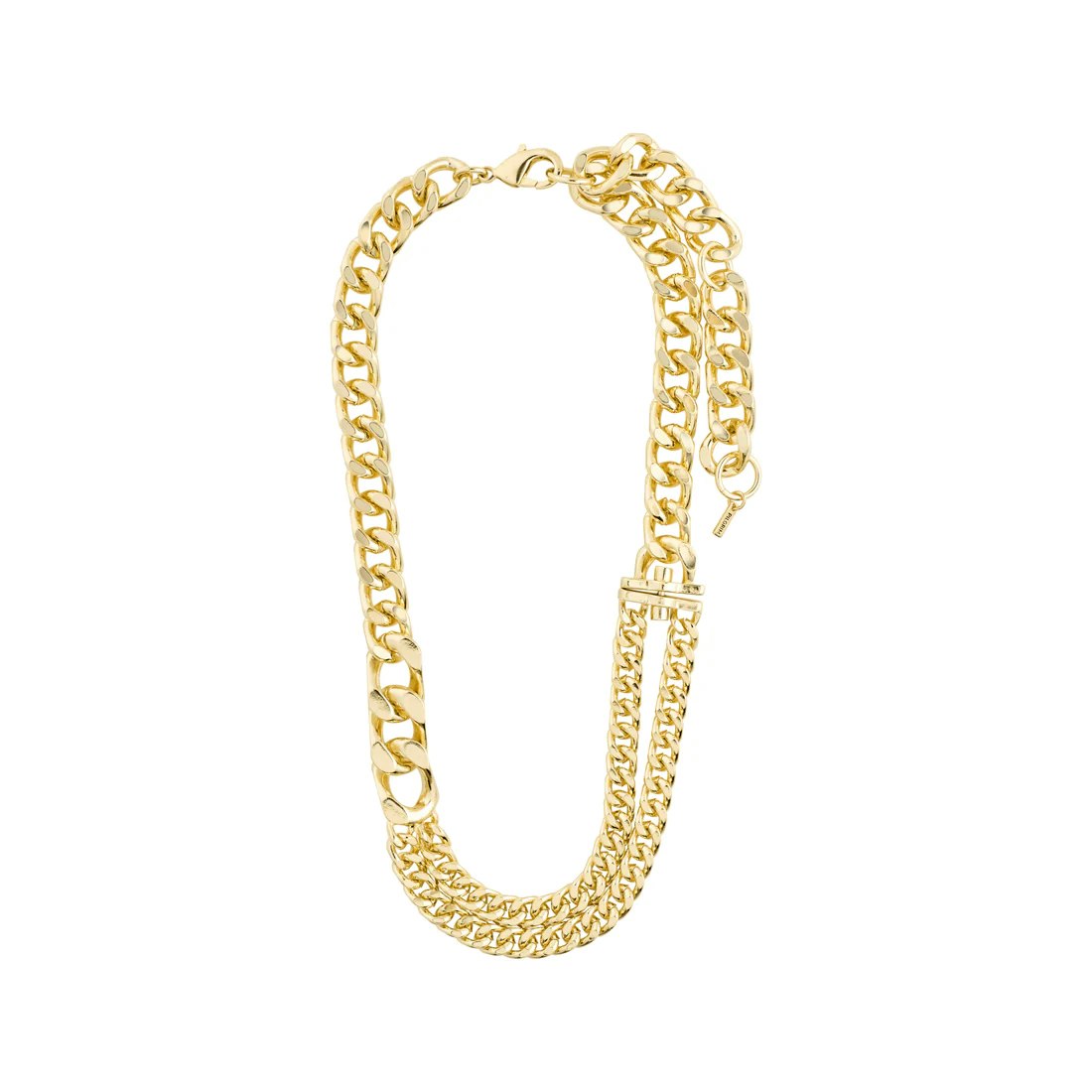Friends Chunky Curb Chain Necklace Gold Pilgrim