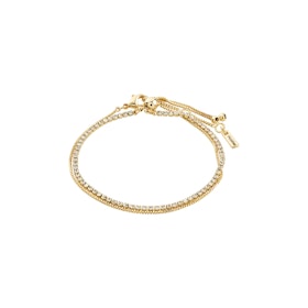Mille Crystal Bracelet 2-in-1 Gold Pilgrim