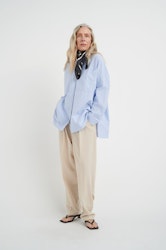 MainaIW Wide Shirt Blue Pinstripe InWear