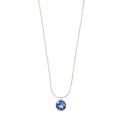 Callie Crystal Pendant Necklace Blue/Silver Pilgrim