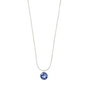 Callie Crystal Pendant Necklace Blue/Silver Pilgrim