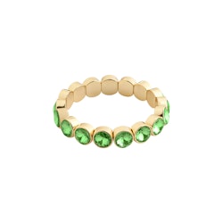 Callie Crystal Bracelet Green/Gold Pilgrim