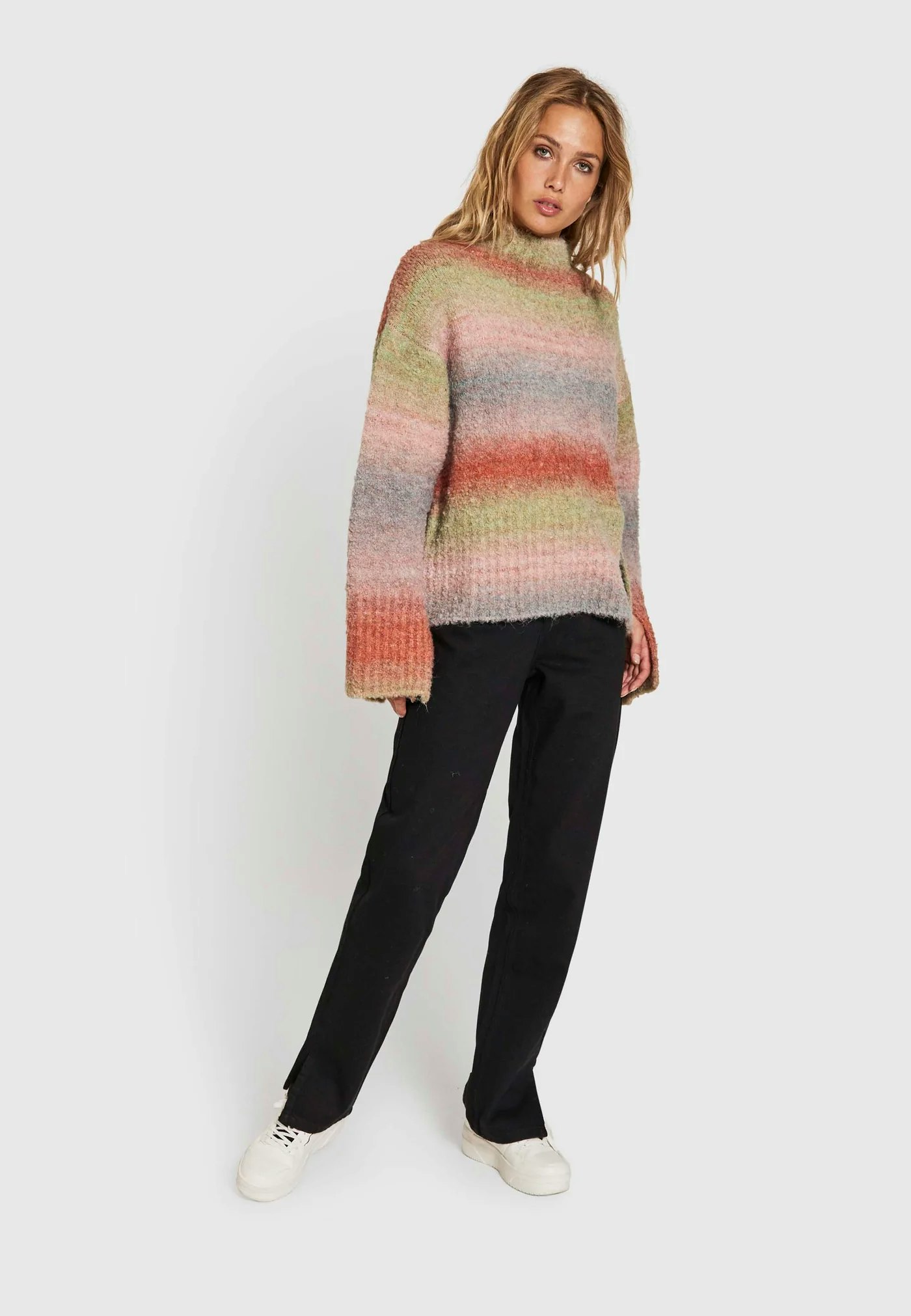 Flame Knit Top Coral Blend Norr