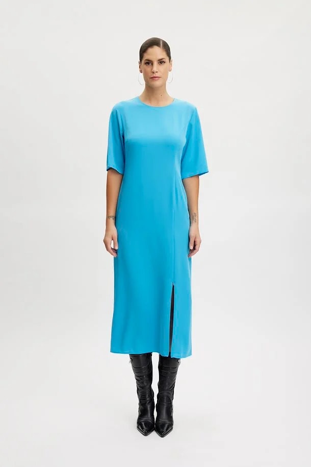 Melba Long Dress Malibu Blue Gestuz