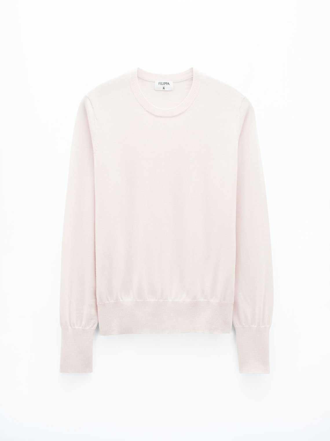 Merino R-Neck Sweater Pale Rose Filippa K
