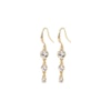 Lucia Recycled Crystal Earrings Gold Pilgrim