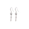 Lucia Recycled Crystal Earrings Silver Pilgrim