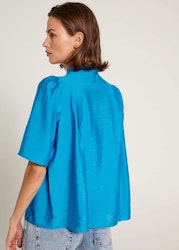 Alyssa Pleat Shirt Ibiza Blue Norr