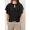 Frill Sleeve Top Black Filippa K