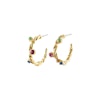 Harley Recycled Small Twirl Hoop Earrings Gold Pilgrim