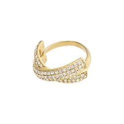 Edtli Crystal Ring Gold Pilgrim