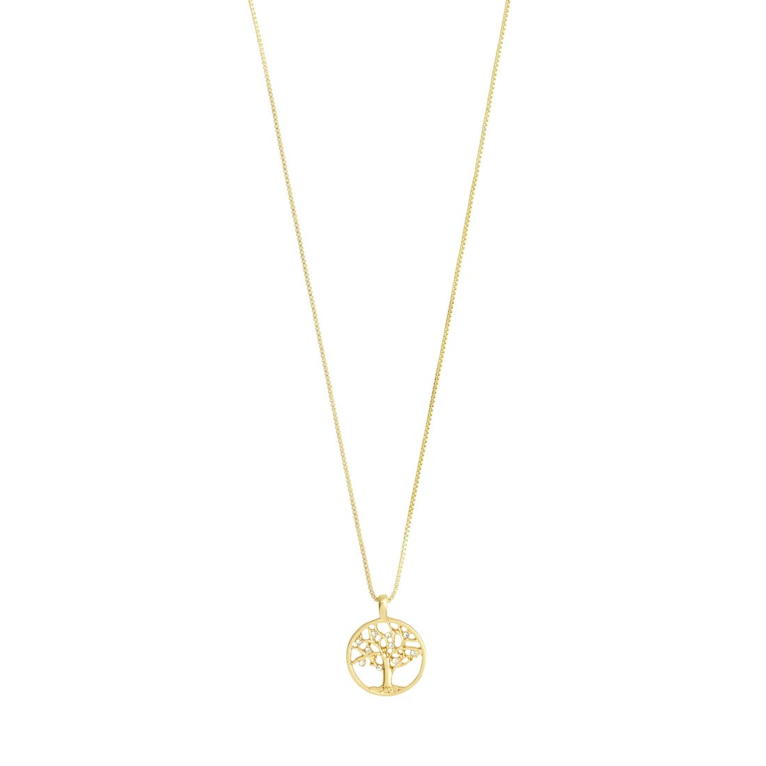 Iben Recycled Tree-of-life Necklace Gold Pilgrim
