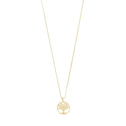 Iben Recycled Tree-of-life Necklace Gold Pilgrim