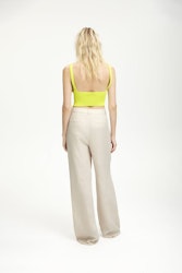 Paula Linen Wide Pants Ancient Scroll Gestuz