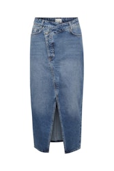 Louis Wrap Skirt Medium Blue Wash My Essential Wardrobe