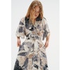 ElitaIW Wrap Dress Graffiti Wall Grey InWear