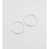 Beloved Medium Hoops Silver Syster P