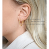 Beloved Medium Hoops Gold Syster P