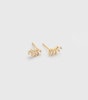 Theodora Earrings Gold White Syster P