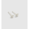 North Star Stud Earrings Silver Syster P