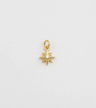 Beloved Pendant Gold Compass Star Syster P