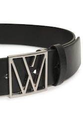 LogoriIW Wide Belt Black/Silver InWear