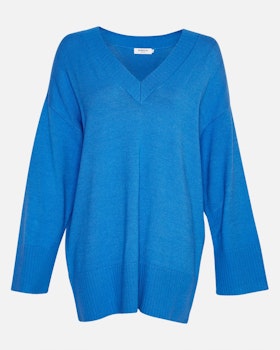 Odanna Rachelle V Pullover Palace Blue Mel MSCH