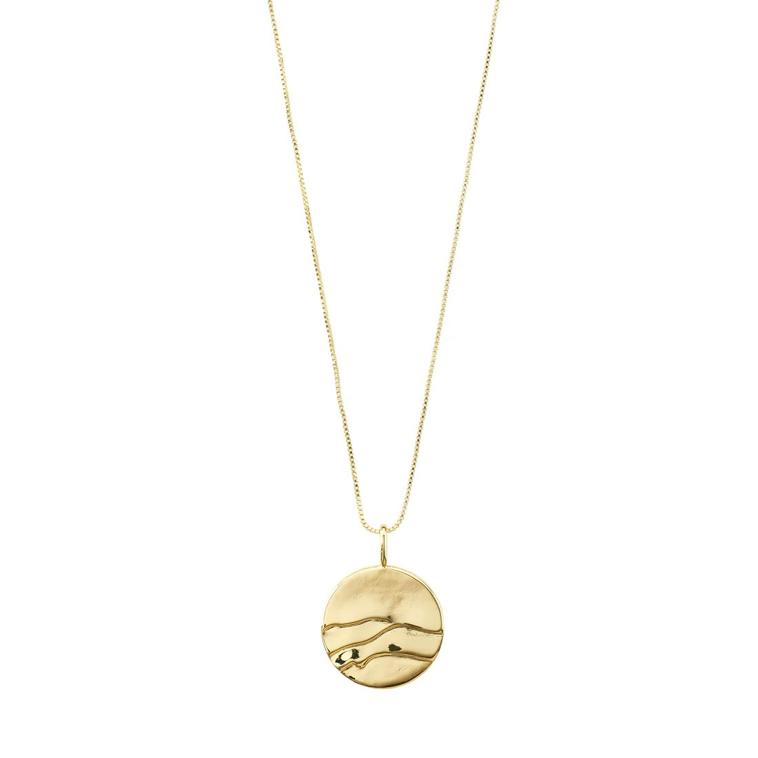 Heat Recycled Coin Necklace Gold Pilgrim