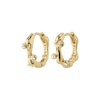 Urszula Recycled Crystal Hoop Earrings Gold Pilgrim