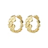 Echo Recycled Hoop Earrings Gold Pilgrim