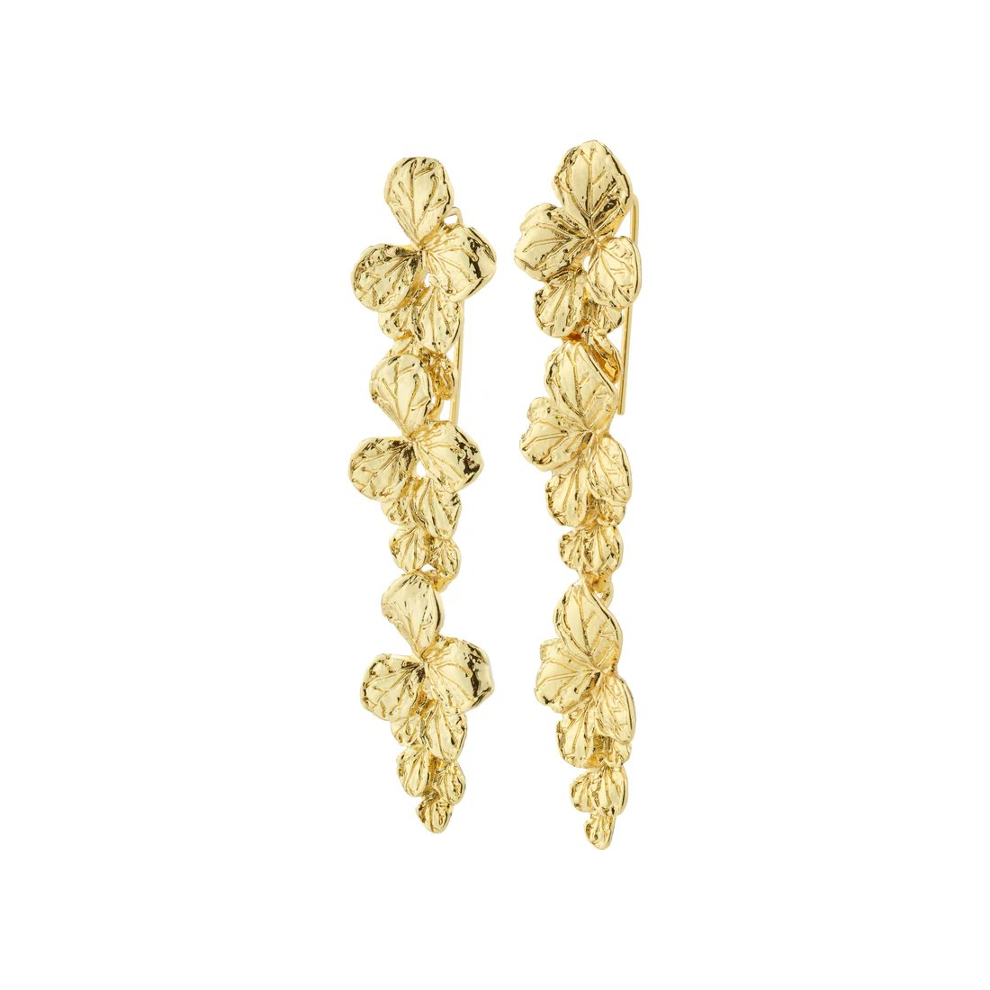 Echo Recycled Earrings Gold Pilgrim