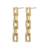 Coby Recycled Crystal Earrings Gold Pilgrim