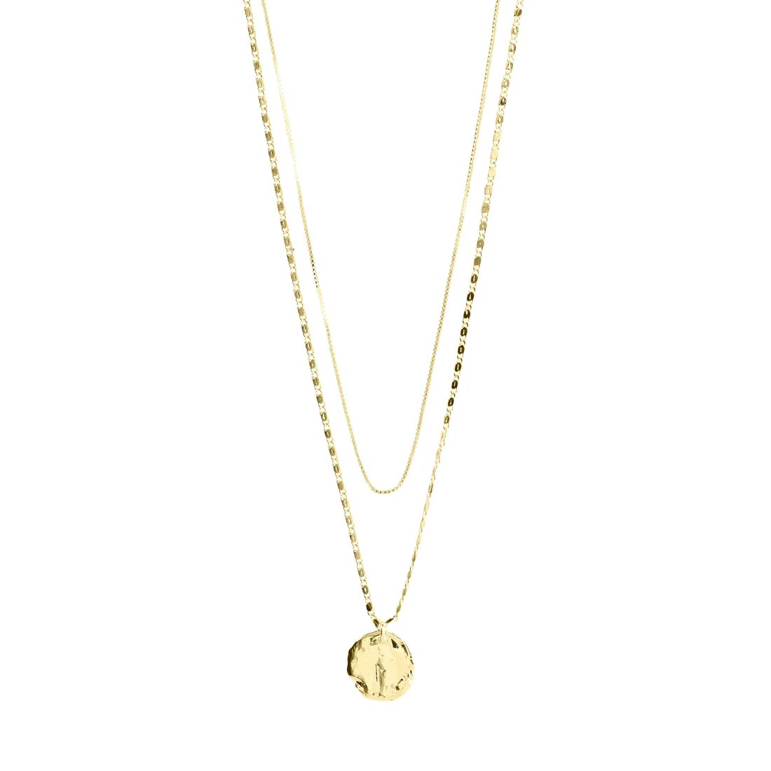 MSF Recycled Coin Necklace 2-in-1 set Gold Pilgrim