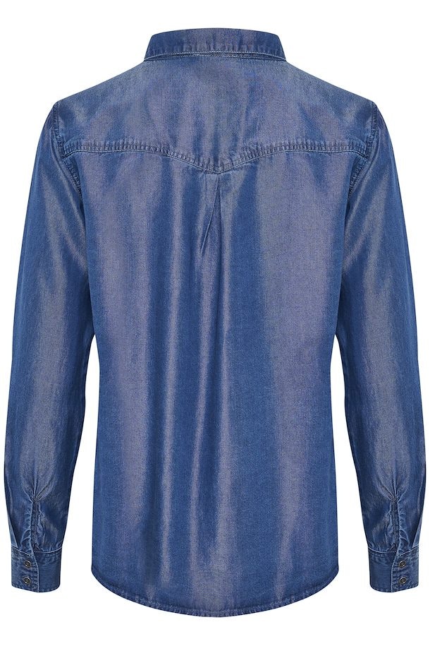 The Denim Shirt Medium Blue My Essential Wardrobe
