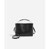Hedda Midi Handbag Black Leather Flattered