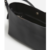 Hedda Midi Handbag Black Leather Flattered